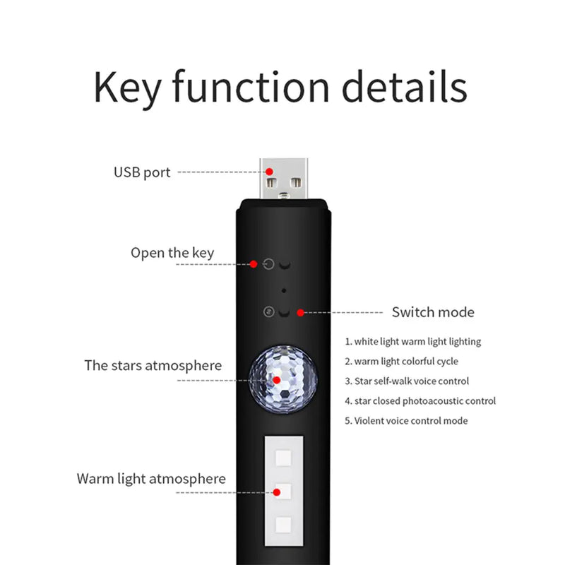 Car Multi-Function Led Lighting  Essential Elegance By MustardSeed.com   