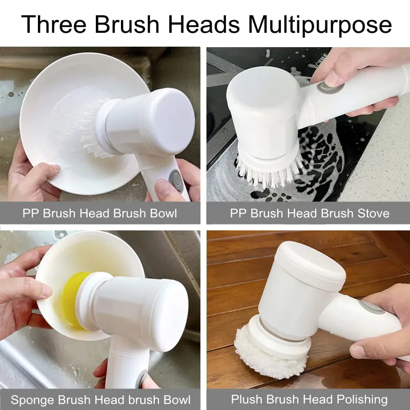 Wireless Electric Cleaning Brush  Essential Elegance By MustardSeed.com   