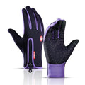 Waterproof Outdoors Cycling Gloves  Essential Elegance By MustardSeed.com Purple Small 