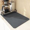 Kitchen Absorbent Mat  Essential Elegance By MustardSeed.com Black 30 x 20 CM 