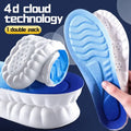 4D Cloud Sports Insoles: Orthopedic  Essential Elegance By MustardSeed.com Blue EU35-36(230mm) 