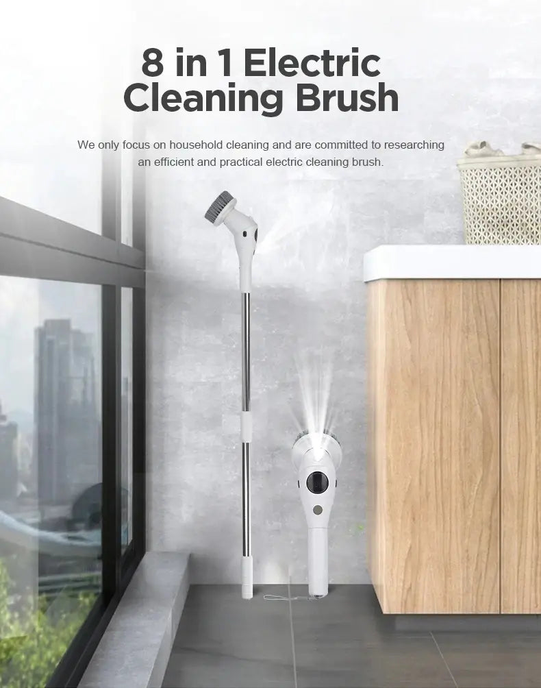 Electric Cleaning Brush  Essential Elegance By MustardSeed.com   