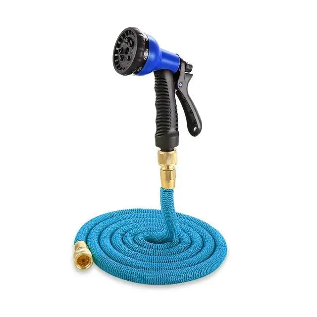 Garden Watering Flexible Extensible Hose  Essential Elegance By MustardSeed.com Blue  