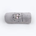 Women Towel Bathroom Microfiber  Essential Elegance By MustardSeed.com Gray Cat 25x65cm 