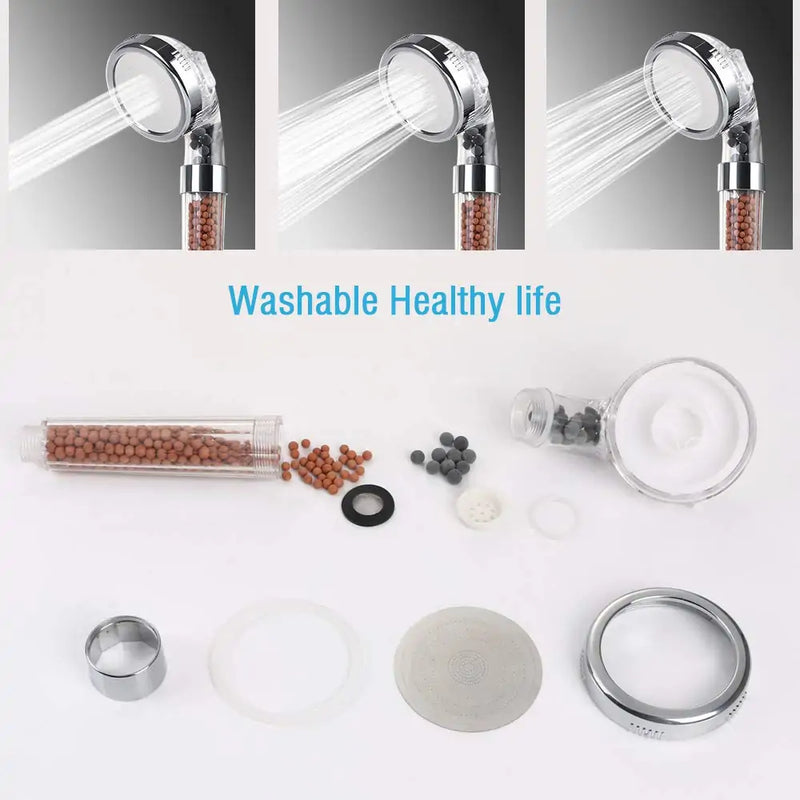 Bathroom 3 Mode Shower Head  Essential Elegance By MustardSeed.com   