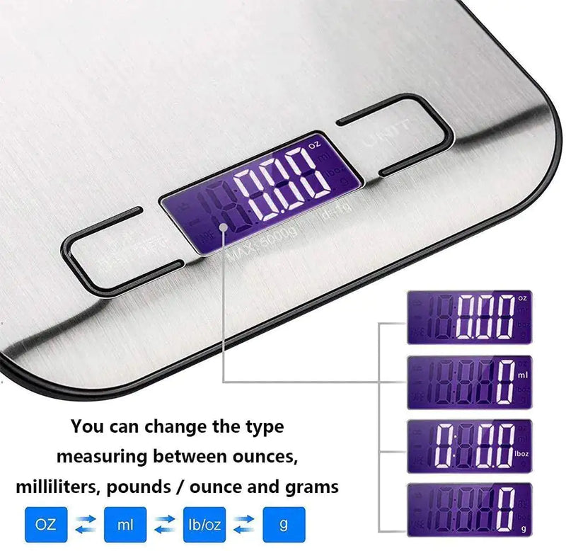 Digital Kitchen Scale  Essential Elegance By MustardSeed.com   