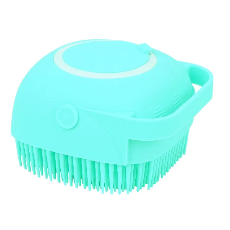 Bathroom Silicone Head Massage Brush  Essential Elegance By MustardSeed.com green 8.3x8.3x5.3 Centimeter 