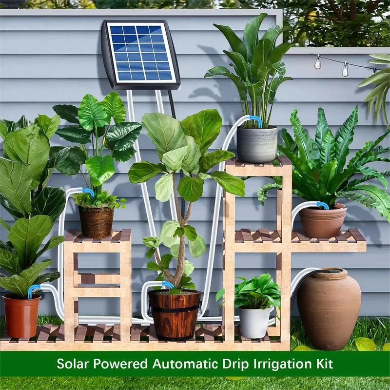 Solar-Powered Auto Watering System  Essential Elegance By MustardSeed.com   