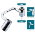 Bathroom Functionality Versatile Faucet  Essential Elegance By MustardSeed.com Silver 1 Piece 