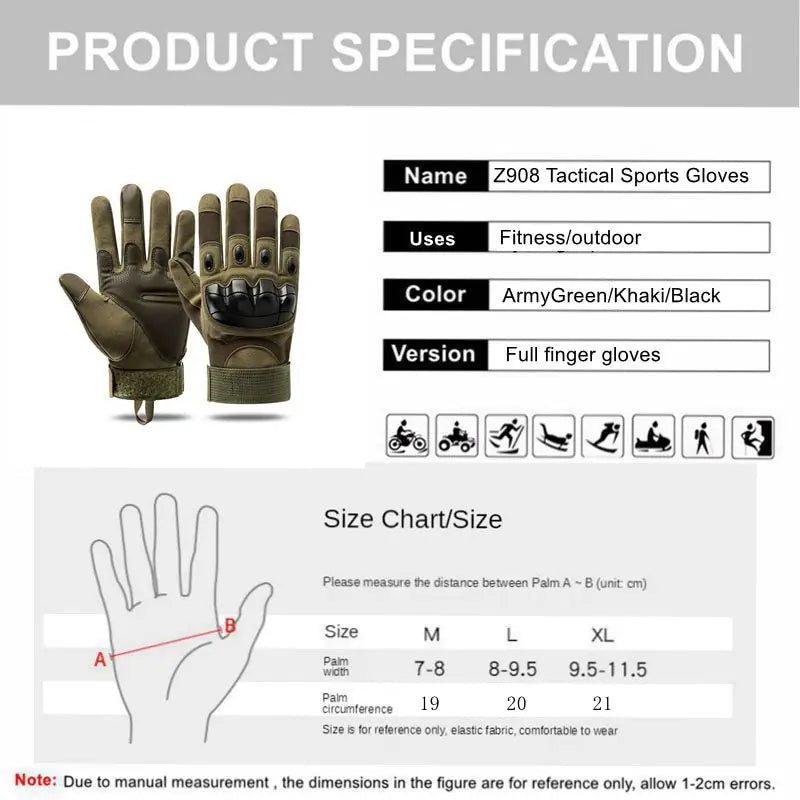 Outdoor Tactical Sport Gloves  Essential Elegance By MustardSeed.com   