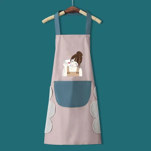 Kitchen Apron  Essential Elegance By MustardSeed.com Pink Girl 68 x 72 CM 