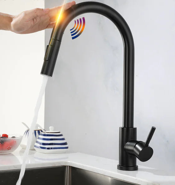 Kitchen Smart Touch Faucets  Mustard Seed1 1005-Black  