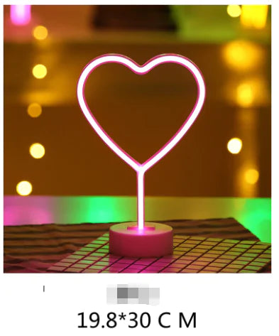 LED Neon Lights  Essential Elegance By MustardSeed.com Love Heart 19.8 x 30 Centimeters 