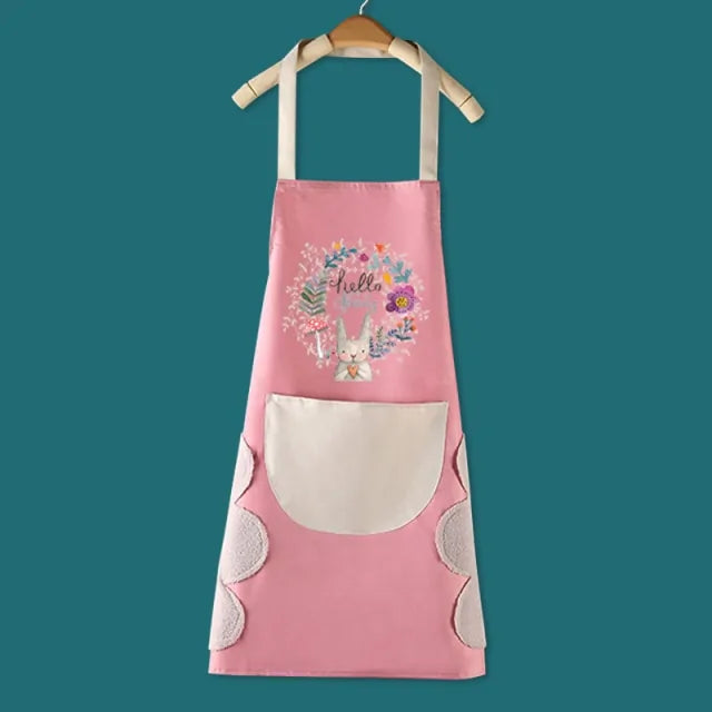 Kitchen Apron  Essential Elegance By MustardSeed.com Pink Spring 68 x 72 CM 