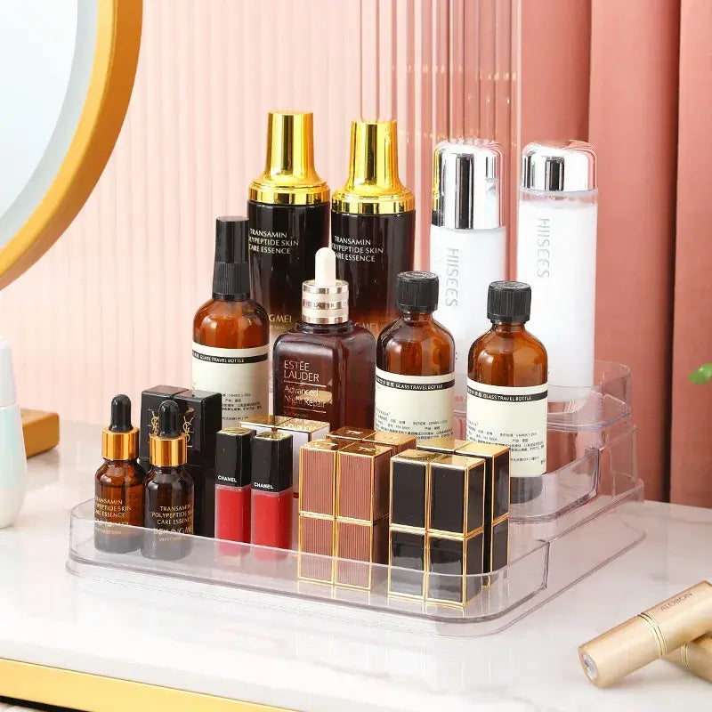 Bathroom Shelf Makeup Organizer  Essential Elegance By MustardSeed.com   