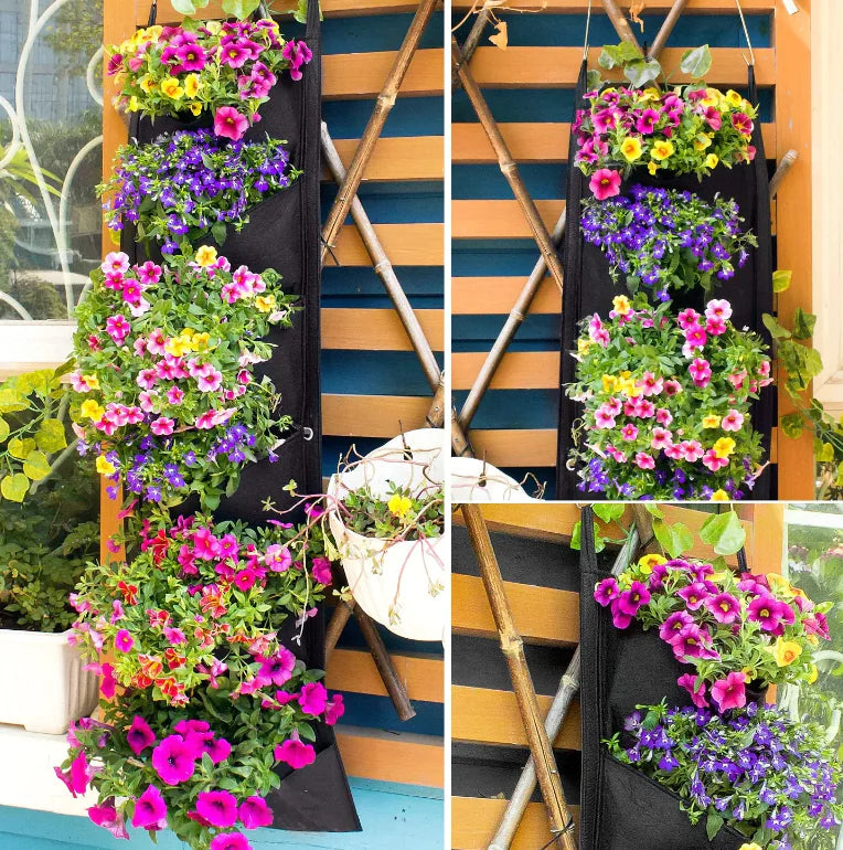 Garden Hanging Planter Flower Pot  Essential Elegance By MustardSeed.com   