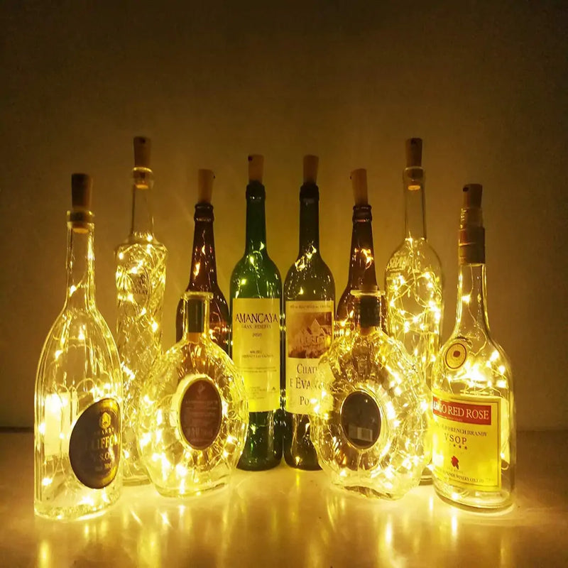 LED Wine Bottle Lights  Essential Elegance By MustardSeed.com   