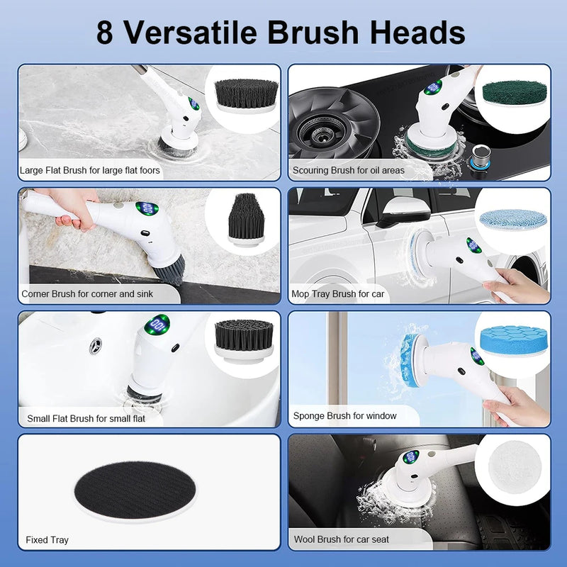 Electric Cleaning Brush  Essential Elegance By MustardSeed.com   