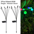 Solar Firefly Lights  Essential Elegance By MustardSeed.com 2Pcs 6LED RGB  