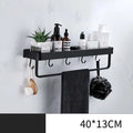 Bathroom Shower Holder Storage Rack  Essential Elegance By MustardSeed.com Black 10 40 CM 