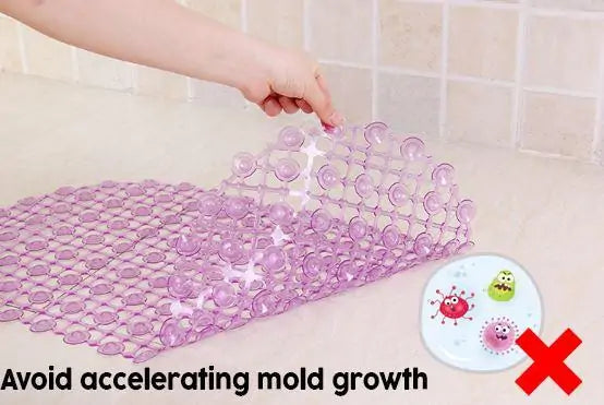 Anti-skid Shower Bathroom Mat  Essential Elegance By MustardSeed.com   