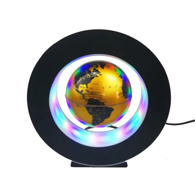 Magnetic Globe Lamp Lights  Essential Elegance By MustardSeed.com Gold Globe Light US Plug 