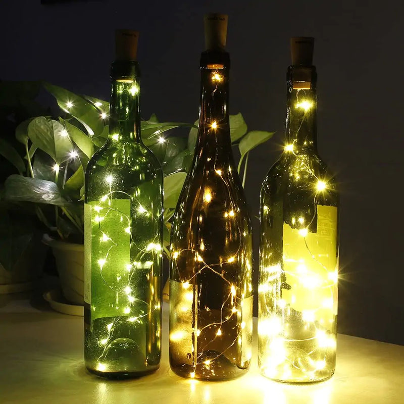 LED Wine Bottle Lights  Essential Elegance By MustardSeed.com   