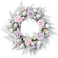 Home Easter Wreath Door Decoration  Mustard Seed1 Pink Purple  