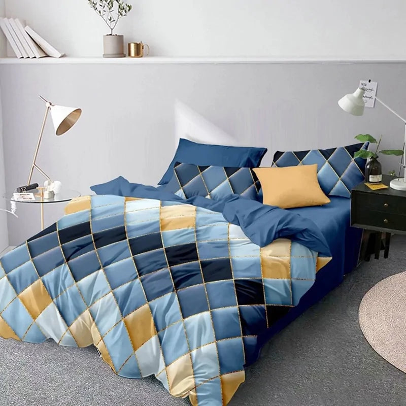 Geometry Comforter Bedding Set  Mustard Seed1   