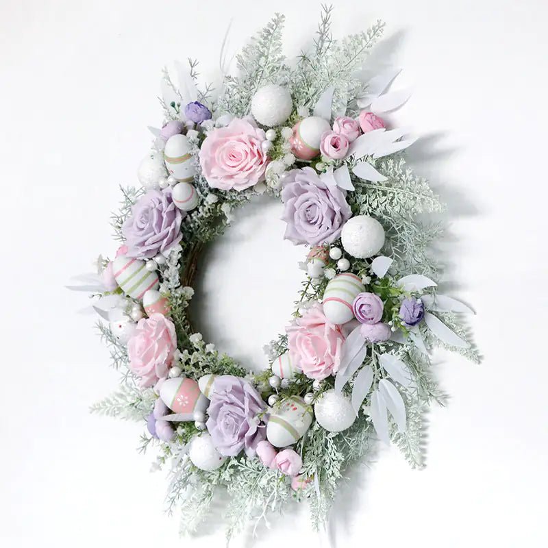 Home Easter Wreath Door Decoration  Mustard Seed1   