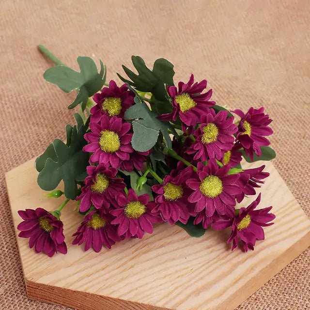 Home and Garden Artificial Flowers  Mustard Seed1 Purple Red  